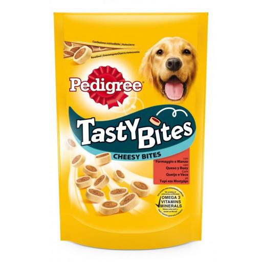Snack para perros PEDIGREE TASTY BITES CHEESY BITES