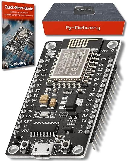 NodeMCU Lolin V3 Modulo ESP8266 ESP-12F WiFi con CH340 Tarjeta de Desarrollo WiFi 2.4 GHz Compatible con Arduino con E-Book Incluido!