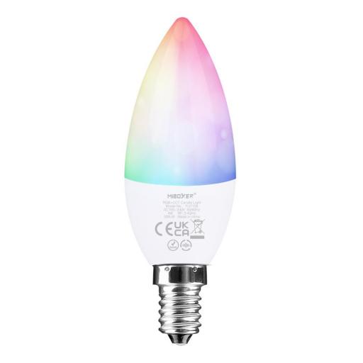 Bombilla RGB+CCT tipo vela con casquillo E14 [1]