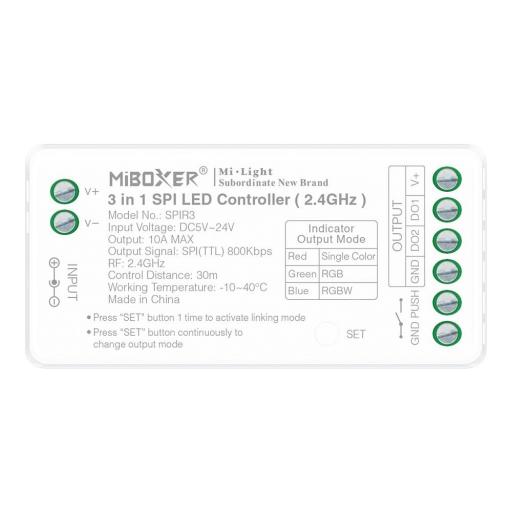 ESPIR3 Controlador LED SPI 3 en 1 (2.4GHz)