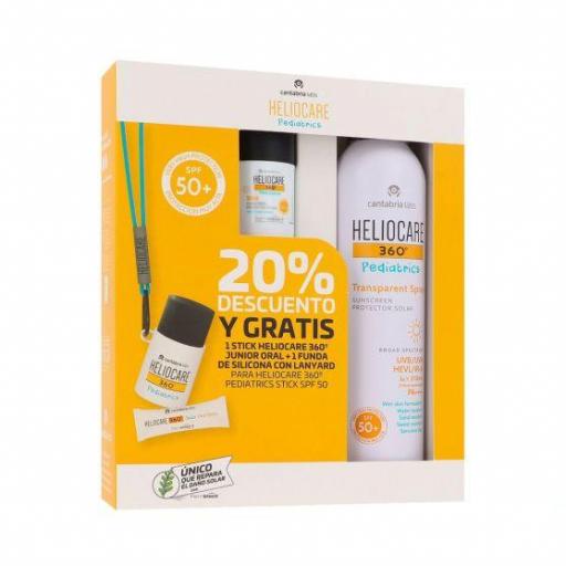 Heliocare 360º Pediatrics Pack Spray Solar  200ML + Stick Protector 25 G ¡ HASTA AGOTAR EXISTENCIAS ! 