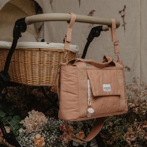 Bolso Carro Bebé Panera, Verde + BIBERON 240ML +PORTACHUPETES +BROCHE BOLITAS DE REGALO  [3]