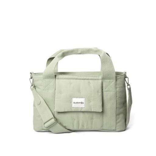 Bolso Carro Bebé Panera, Verde + BIBERON 240ML +PORTACHUPETES +BROCHE BOLITAS DE REGALO  [0]