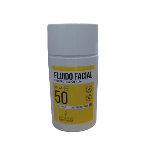 Fluido solar facial Oil Free color  bronce 50 ml
