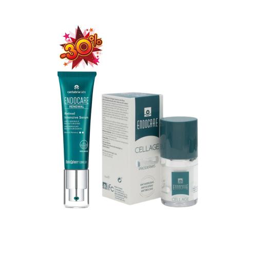  ENDOCARE RENEWAL RETINOL INTESIVE SERUM 0.5% 30ML + ENDOCARE CELLAGE CONTORNO DE OJOS 15 ML