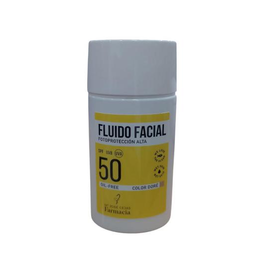  Fluido solar facial Oil Free color dorado 50 ml
