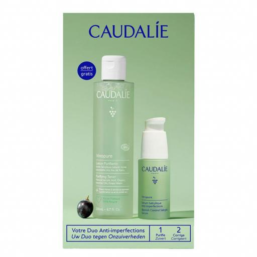 CAUDALIE COFRE VINOPURE SERUM + LOCION PURIFICANTE 