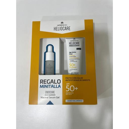 HELIOCARE 360º AGE ACTIVE FLUID SPF 50+ 50 ML (PACK AGE ACTIVE FLUID + ENDOCARE NIACINAL SERUM GEL)