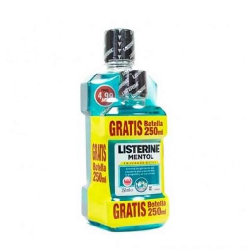  Listerine mentol antiseptico bucal 500 + 250 ml [0]