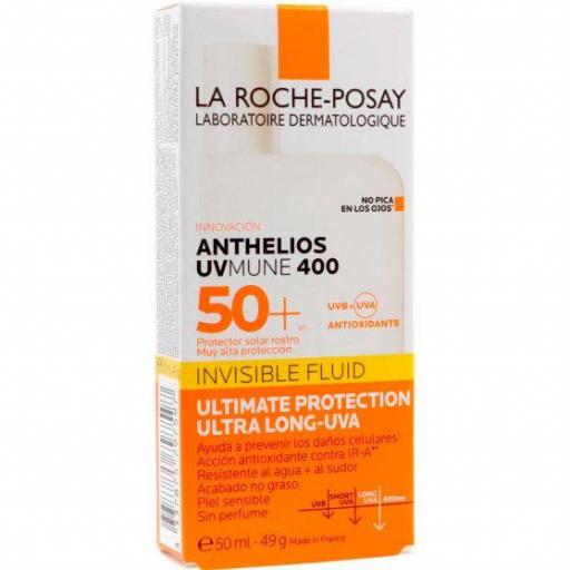 LA ROCHE POSAY ANTHELIOS UVMUNE 400 50+ INVISIBLE FLUID 50 ML