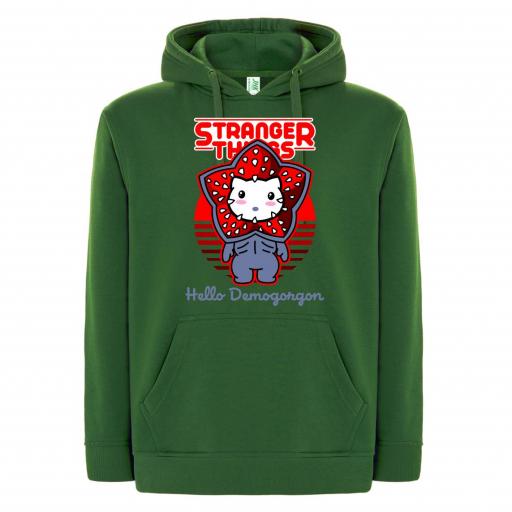SUDADERA CAPUCHA  STRANGER THINGS HELLO DEMO # 1659 [5]
