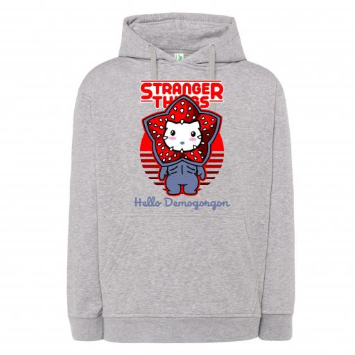 SUDADERA CAPUCHA  STRANGER THINGS HELLO DEMO # 1659 [1]