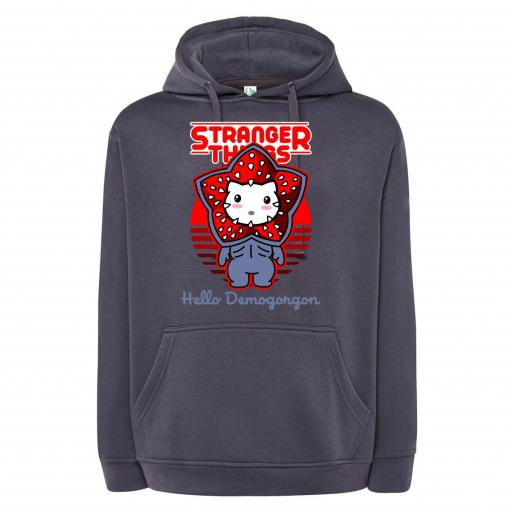 SUDADERA CAPUCHA  STRANGER THINGS HELLO DEMO # 1659 [7]
