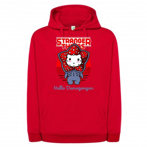 SUDADERA CAPUCHA  STRANGER THINGS HELLO DEMO # 1659 [4]