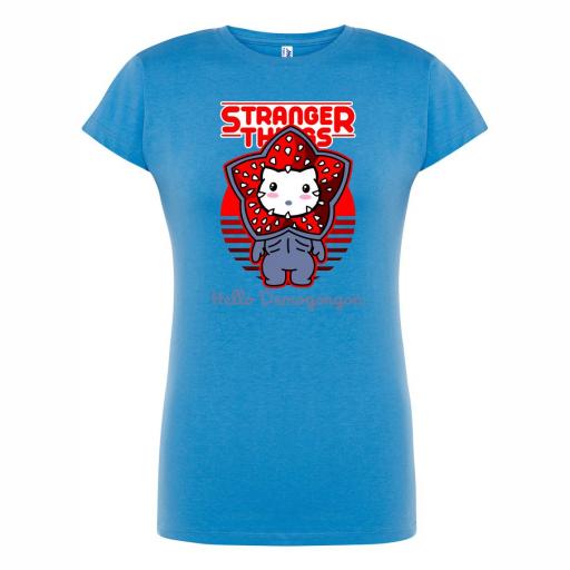 Camiseta Entallada STRANGER THINGS HELLO DEMO # 1659 [2]