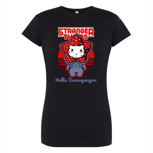 Camiseta Entallada STRANGER THINGS HELLO DEMO # 1659 [1]