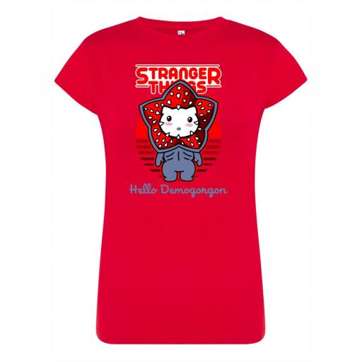 Camiseta Entallada STRANGER THINGS HELLO DEMO # 1659 [7]