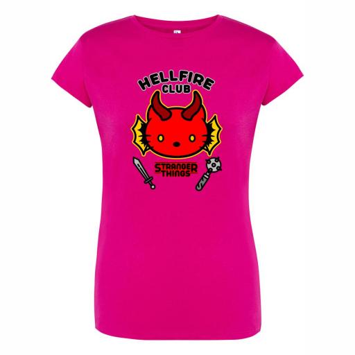 Camiseta Entallada STRANGER THINGS KITTY HELLFIRE # 1660 [3]