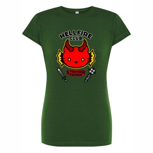 Camiseta Entallada STRANGER THINGS KITTY HELLFIRE # 1660 [4]