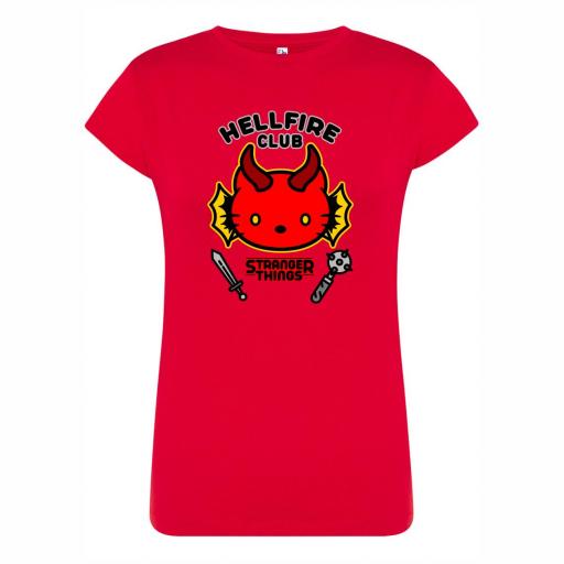 Camiseta Entallada STRANGER THINGS KITTY HELLFIRE # 1660 [6]