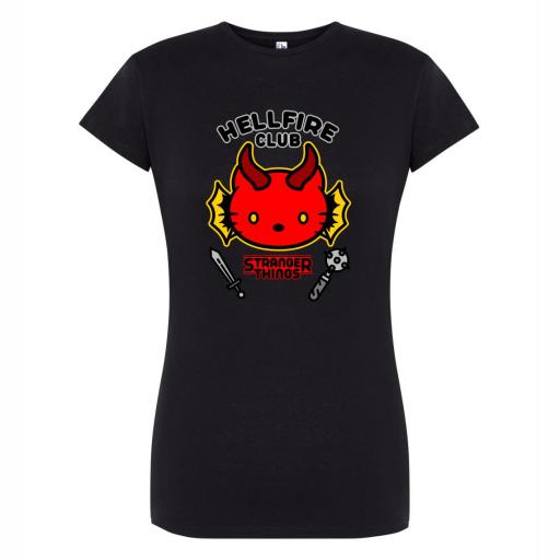 Camiseta Entallada STRANGER THINGS KITTY HELLFIRE # 1660 [7]