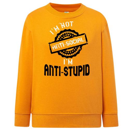 Sudadera Cuello Redondo No soy Anti Social # 1669 [7]