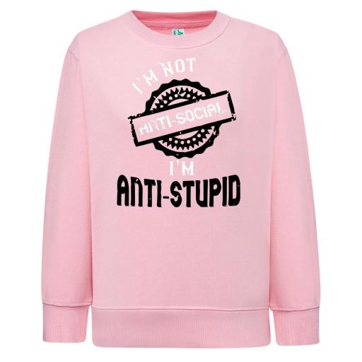 Sudadera Cuello Redondo No soy Anti Social # 1669 [1]