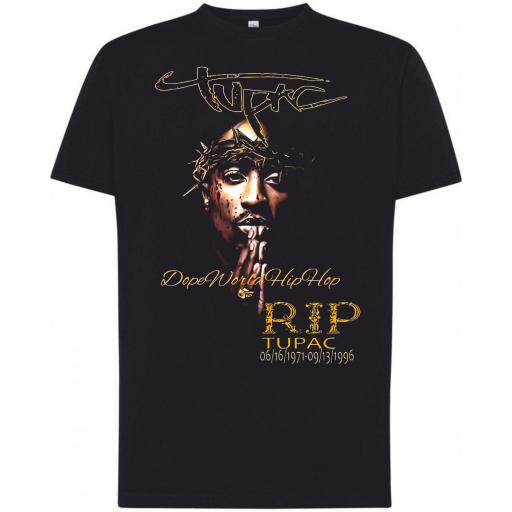 Camiseta 100% algodón _  TUPAC