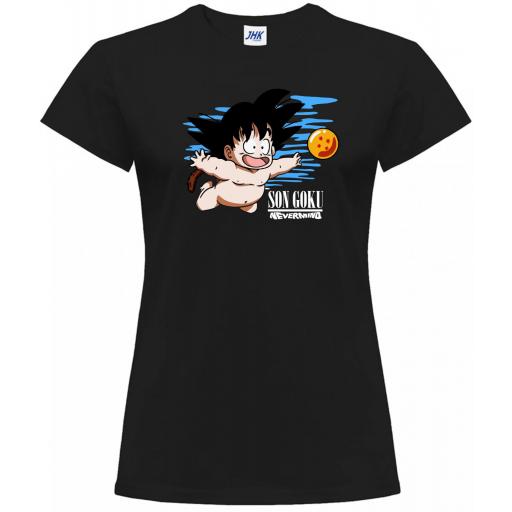 Camiseta entallada de chica - Bolas del Dragon Son Goku