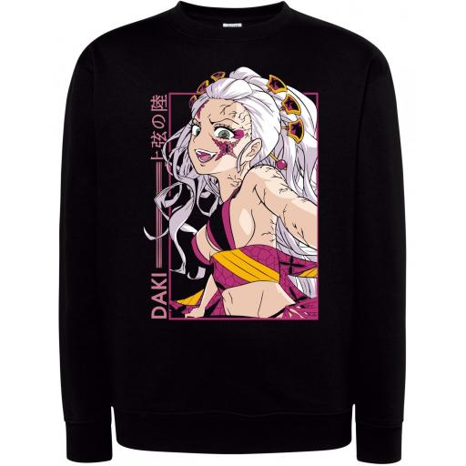 Sudadera Cuello Redondo Daki Luna Superior Seis Demon Slayer