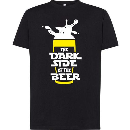 Camiseta The Darck Side of the Beer -  100% algodón