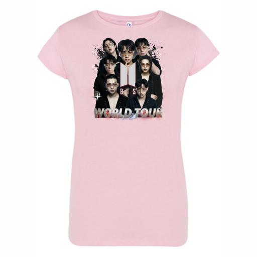 Camiseta Entallada Chica BTS # M761 [2]