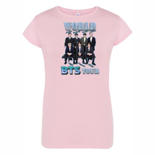 Camiseta Entallada Chica BTS WORDL TOUR # M760 [2]