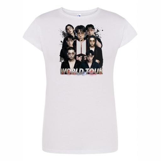 Camiseta Entallada Chica BTS # M761 [1]