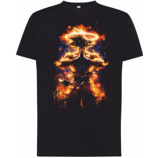 Camiseta 100% algodón _  Goku Cilueta (1439)