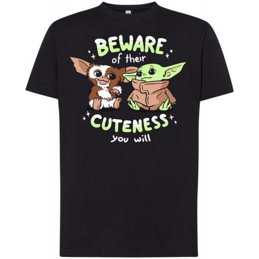 Camiseta 100% Algodon _ Grogu y Gremlins