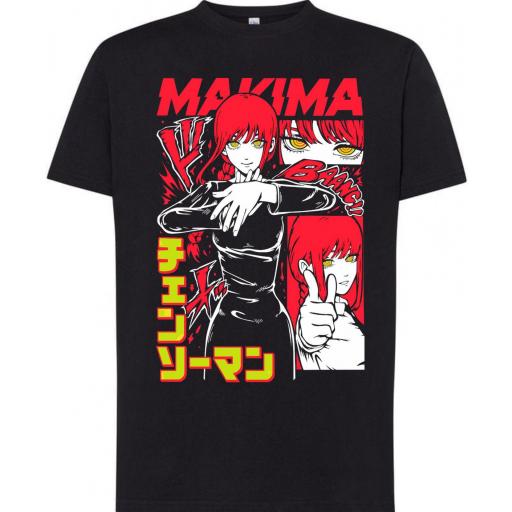 Camiseta Chainsaw Man Makima -  100% algodón