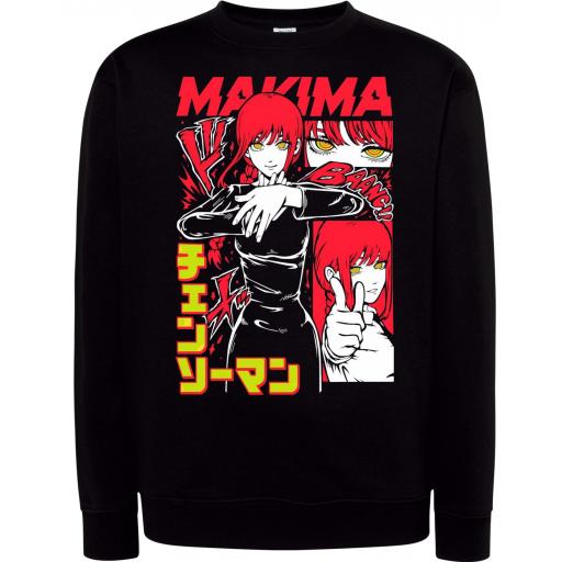 Sudadera Cuello Redondo Chainsaw Man Makima