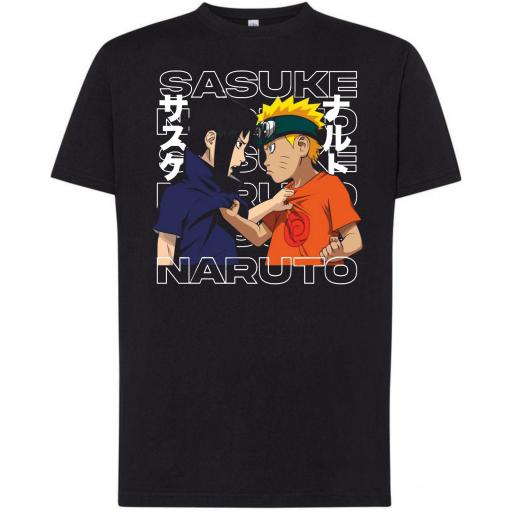 Camiseta Naruto y Sasuke