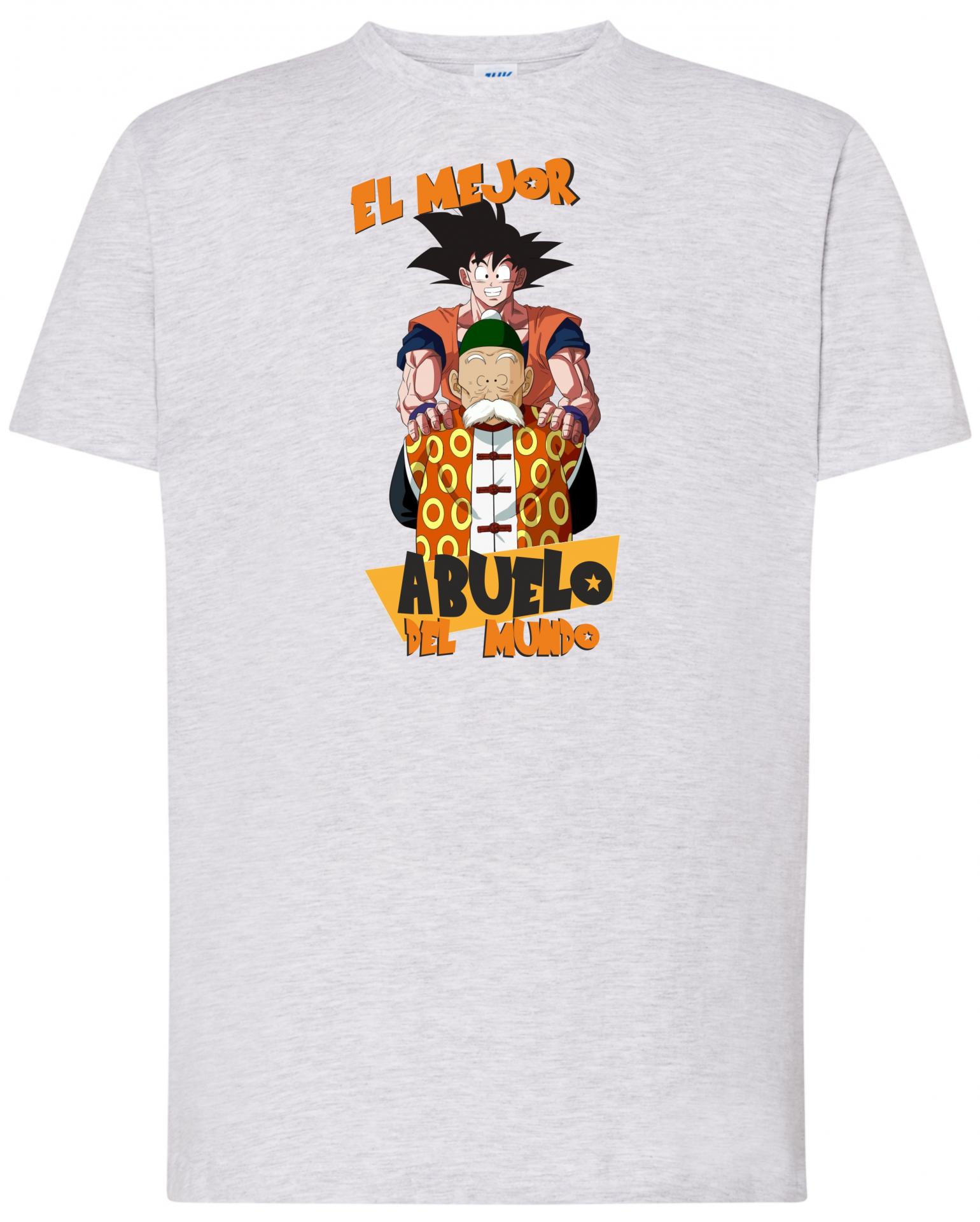 Camiseta Dia del Padre - El Mejor Abuelo Dragon Ball Abuelo Gohan y Goku