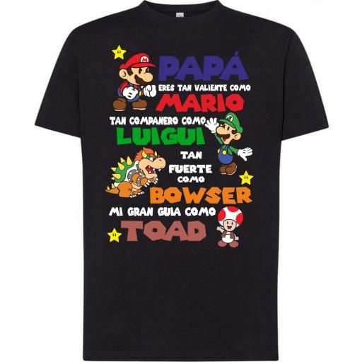 Camiseta Dia Del Padre - Super Papa Mario Bross