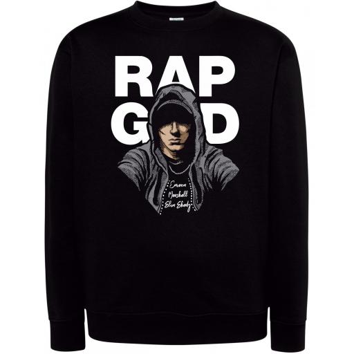 Sudadera Cuello Redondo Eminem Rap God