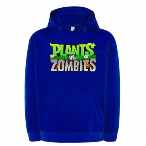 SUDADERA CON CAPUCHA Plants Vs Zombies # 1823 [1]