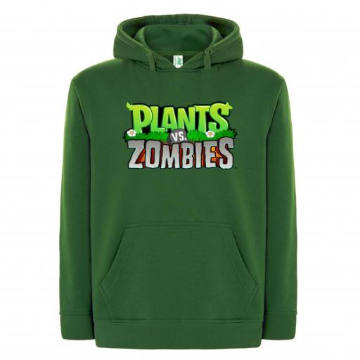 SUDADERA CON CAPUCHA Plants Vs Zombies # 1823 [3]