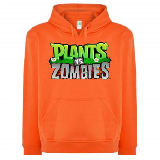 SUDADERA CON CAPUCHA Plants Vs Zombies # 1823 [7]