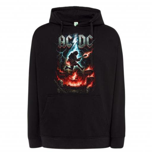 SUDADERA CON CAPUCHA ACDC # M753