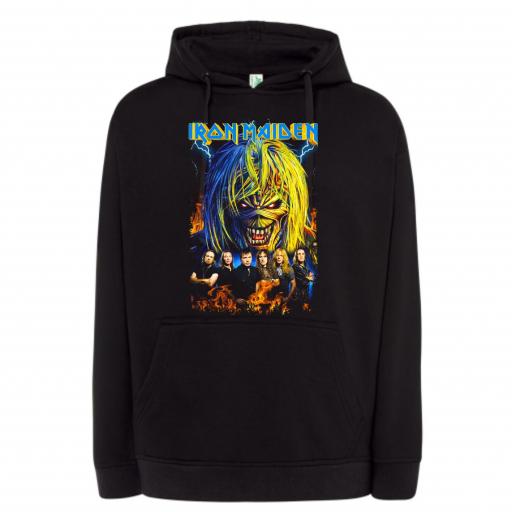 SUDADERA CON CAPUCHA IRON MAIDEN # M754