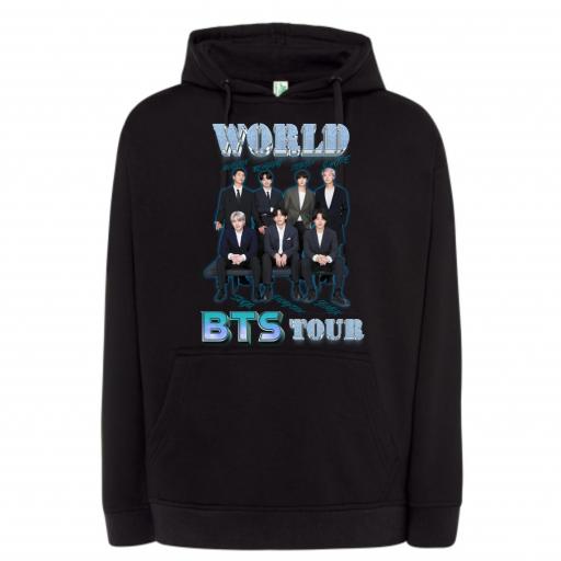 SUDADERA CON CAPUCHA BTS WORLD TOUR # M760