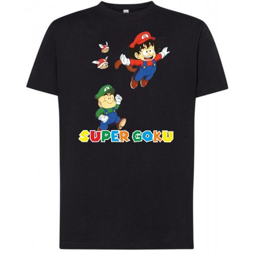 Camiseta Dragon Ball Super Goku Supero Mario [1]