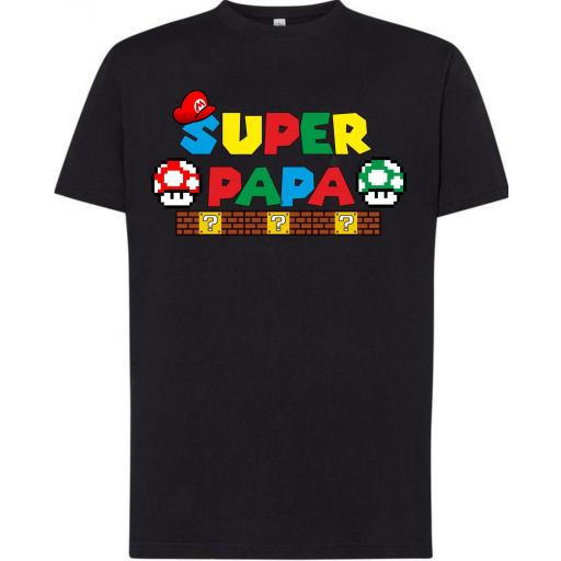 Camiseta Dia Del Padre - Super Papa Mario Bross [0]